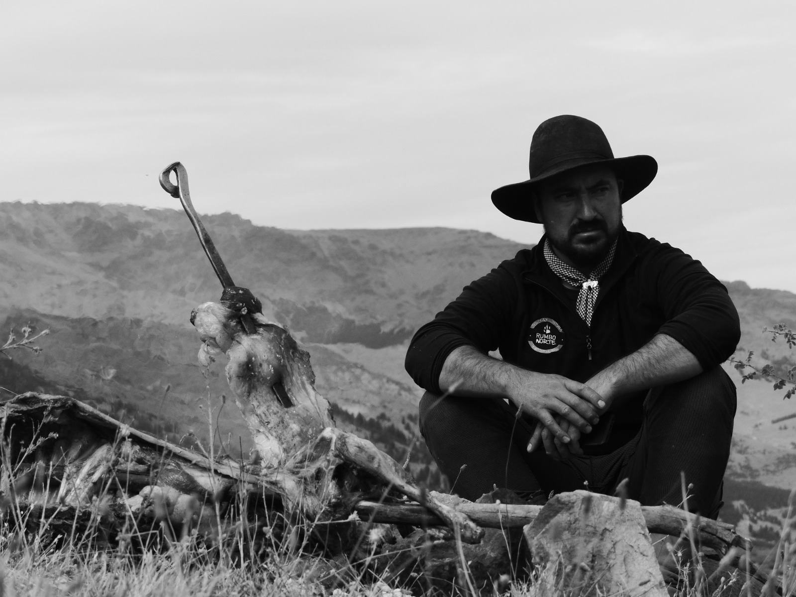 Ariel Morales, guía de Rumbo Norte, en la Trashumancia
